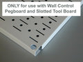 Wall Control Shelf 4in Deep Pegboard Shelf Assembly Pegboard and Slotted Tool Board â Red Red 4in x 16in