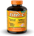 American Health 500 Mg with Citrus Bioflavonoids Capsules Gentle on Stomach Nonacidic Vitamin C Nongmo Gluten Free 120 Servings, Ester-C, 240 Count