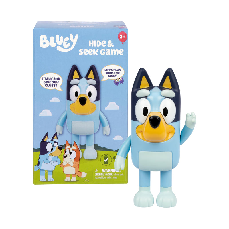 Bluey Game Hide and Seek Figure, Articulated, Musical Kids Figurines with Dance Mode, Interactive Play Toddler Figurine Toys for Ages 3+ Bluey old