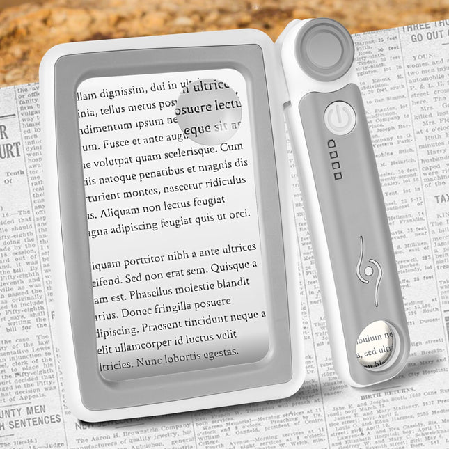 Magnifying Glass with Light, 5X 10X 45X Rechargeable Magnifier with 20 LED Light