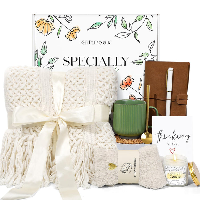 Get Well Soon Gifts for Women, Sympathy Gift Baskets, Thinking of You Care Packa