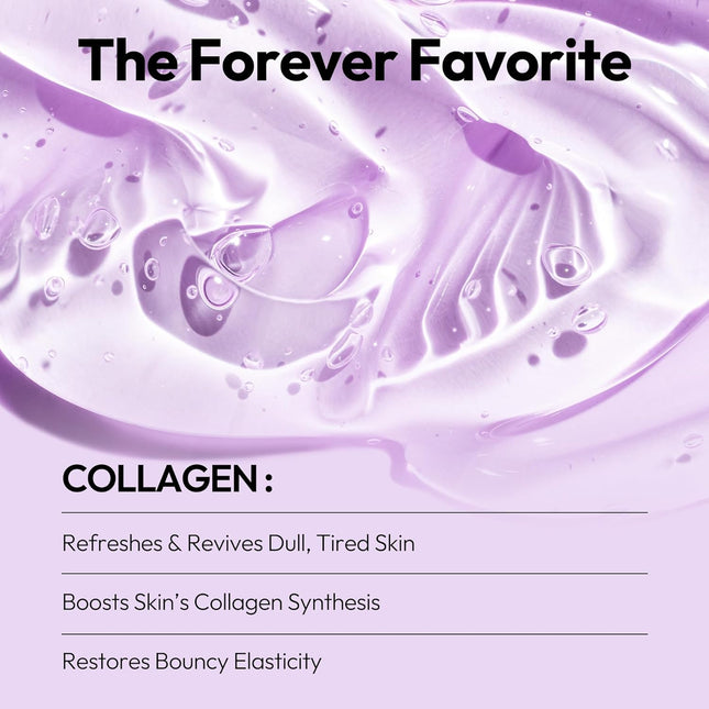 LAPCOS Collagen Sheet Mask, Firming Daily Face Mask with Collagen Peptides for A