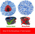 Spin Mop Replacement Heads Compatible with Ocedar RinseClean 2 Tank,3 Pack