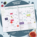 Clever Fox Wellness Planner - Weekly & Daily Health and Wellness Log, Food Journal & Meal Planner Diary for Calorie Counting, Notebook for Medical