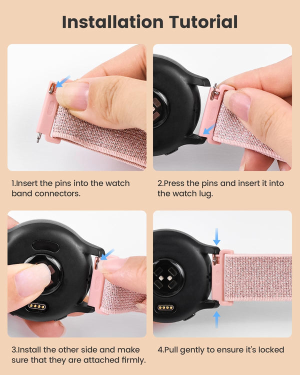 Sparkly Elastic Nylon Bands Compatible with Woneligo/Fitpolo Smart Watch IDW13, 22mm Stretchy Straps for TOOBUR IDW19/ENOMIR IDW19/MILOUZ
