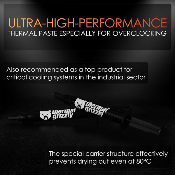 Thermal Grizzly Kryonaut - 1 Gram - Extremly High Performance Thermal Paste - for Demanding Applications and Overclocking CPU/GPU/PS4/PS5/Xbox
