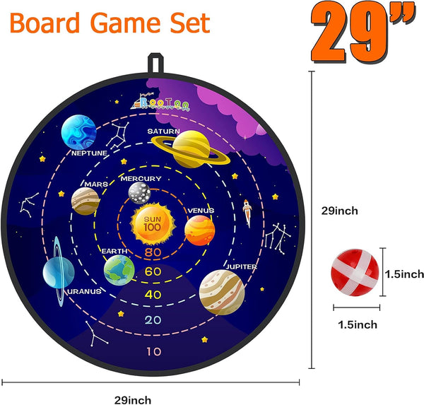 BooTaa 29" Large Dart Board for Kids, Kids Dart Board with Sticky Balls, Boys Toys, Indoor/Sport Outdoor Fun Party Play Game Toys, Birthday Gifts