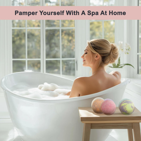 Luxury Bath Bombs for Women - Gift Set of 24 Bathbombs with Organic Essential Oils - Natural Vegan Soap for Moisturizing Fizzy Bubbles Green Tea,