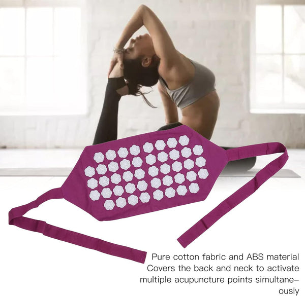 Acupressure Mat Acupressure Belt Relaxation Stress Relief Cotton Fabric Abs Flower Shaped Acupressure Massage Mat, Back Pain Relief, Better,