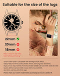 Sparkly Elastic Nylon Bands Compatible with Woneligo/Fitpolo Smart Watch IDW13, 22mm Stretchy Straps for TOOBUR IDW19/ENOMIR IDW19/MILOUZ