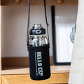 34Oz Glass Water Bottle with Capacity Mark & Stainless Steel Tea Strainer-Large Capacity for Hot/Cold Drinks,Coffee,Tea,And Water-Includes