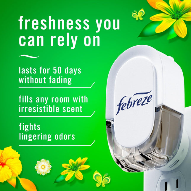 Febreze Plug in Air Freshener, Odor-Fighting Scented Oil Refill, Air Fresheners 