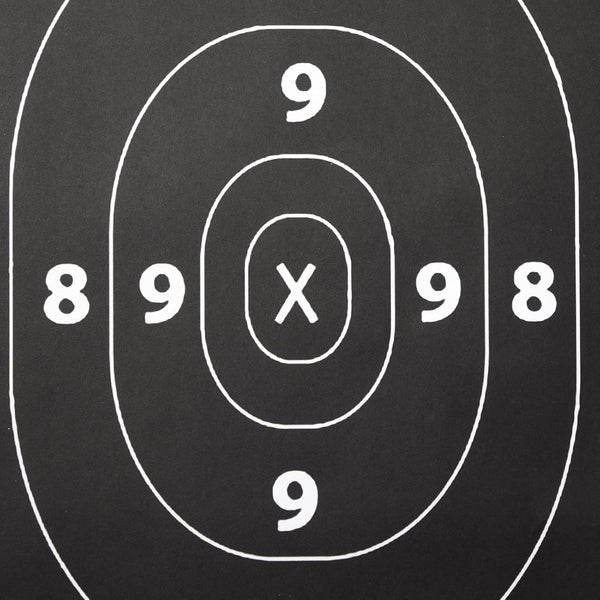 Juvale Shooting Targets Paper Silhouette Style - 17 x 25 in, Black & White, 50 Count - Paper Targets for Shooting Range & Airsoft, BB & Pellet Gun