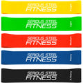 Serious Steel Fitness Mini Resistance Loop Bands | Rehab and Prehab Stretch Bands | 12" Exercise Workout Bands (Sets of 5 Pack and Sets of 10 Pack