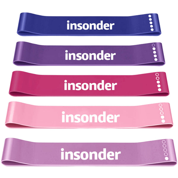 Resistance Band Set - 5 Exercise Bands for Workout & Fitness