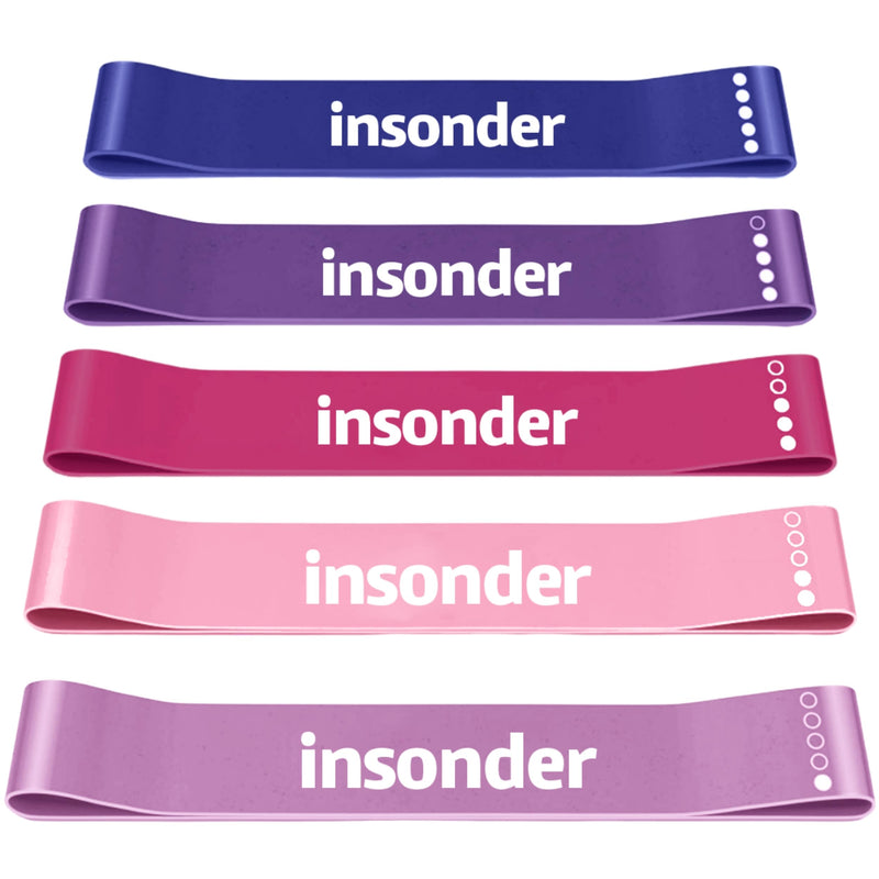 Resistance Band Set - 5 Exercise Bands for Workout & Fitness
