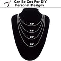 50-Pack Dog Tag Chain Ball Chain Necklace Bulk, Beaded Necklace Chains for Jewelry Making DIY Crafts, Military Blank Dog Tag Necklace for Men,