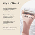 Kitsch Ice Roller for Face – Stainless Steel Ice Face Roller to Reduce Puffiness, Redness & Headaches – Cooling Facial Roller for Skin Care,