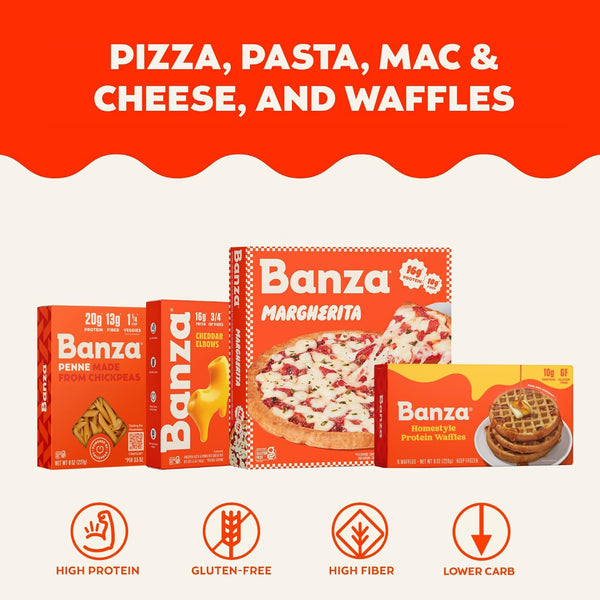 Banza Elbows Pasta from Chickpeas - Gluten Free, High Protein, and Lower Carb Protein Elbows Chickpea Pasta - 8oz 8 Ounce (Pack of 1)