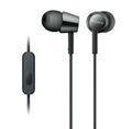 Sony MDREX155AP In-Ear Earbud Headphones/Headset with Mic for Phone Call, Black (MDR-EX155AP/B)