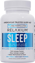 Relaxium Sleep Aid for Adults, Melatonin 5Mg with Magnesium Glycinate, Sleep-Promoting Valerest & Ashwagandha, Non-Habit Forming Sleep Supplement,