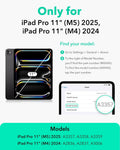 ESR 2 Pack Screen Protector for iPad Pro 11 Inch M5/M4 (2025/2023) Screen Protector, Tempered Glass Film with Easy Application Tray, Scratch