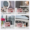 AmBealla Makeup Bag Large Waterproof Cosmetic Bags with Makeup Brush Holder,Cute Printed Makeup Organizer for Women Traveling,Portable Toiletry