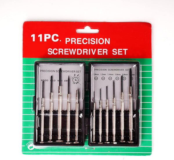 11PCS Mini Precision Screwdriver Set, XAQISHIRE Small Screwdriver Set for Repair Computer, Electronics, Toys, Watch