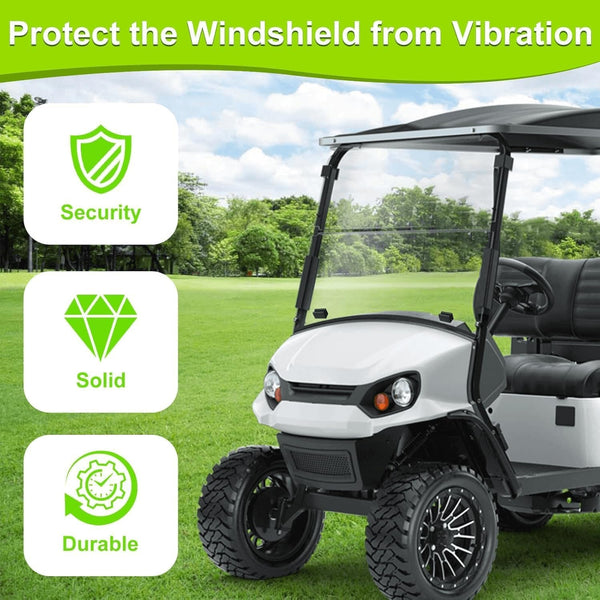 Club Car Golf Cart Windshield Clips Kit fit Precedent,Tempo, Onward 1 Inch Tube Included Windshield Sash Clips, Windshield Retaining Clips,