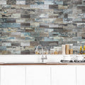 Art3D 5-Sheet (Pack of 5) Wall Panel Wood, Green