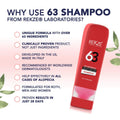 63 Hair Growth Shampoo Ã¢ÂÂ Clinically Proven Extra Strength Formula with Biotin, Caffeine, Zinc - Regrowth, Thickening Therapy for Men & Women, DHT