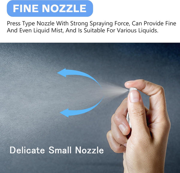 Mini Spray Bottle, Clear Plastic Empty Sample Containers, Fine Mist Perfume Travel Refillable Spray Bottle Perfume Atomizer Small Portable Bottle