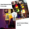 Lava Lamp Bulb, 6 Pack 25 Watt Lava Lamp Light Bulb, S11 E17 Base 120 Volt Lava Lamp Replacement Bulb for 14.5 Inch Glitter and Lava Lamps -