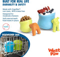 West Paw Zogoflex Toppl Interactive Treat Dispensing Dog Puzzle Play Toy, 100% Guaranteed Tough, It Floats!, Made in USA, Small, Granny Smith