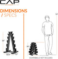 CAP A-Frame Dumbbell Weight Rack holds 5-25lb