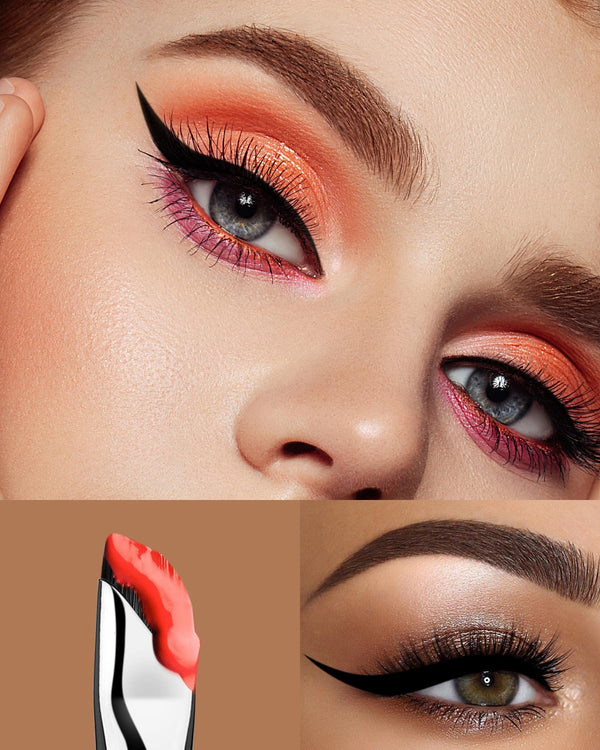 EIGSHOW Eyeshadow Smudge Brush & Eyeliner Brush, High-End Precision Eye Makeup Tools for Blending Cat Eye, Winged Liner (E865&E806) Black+E806