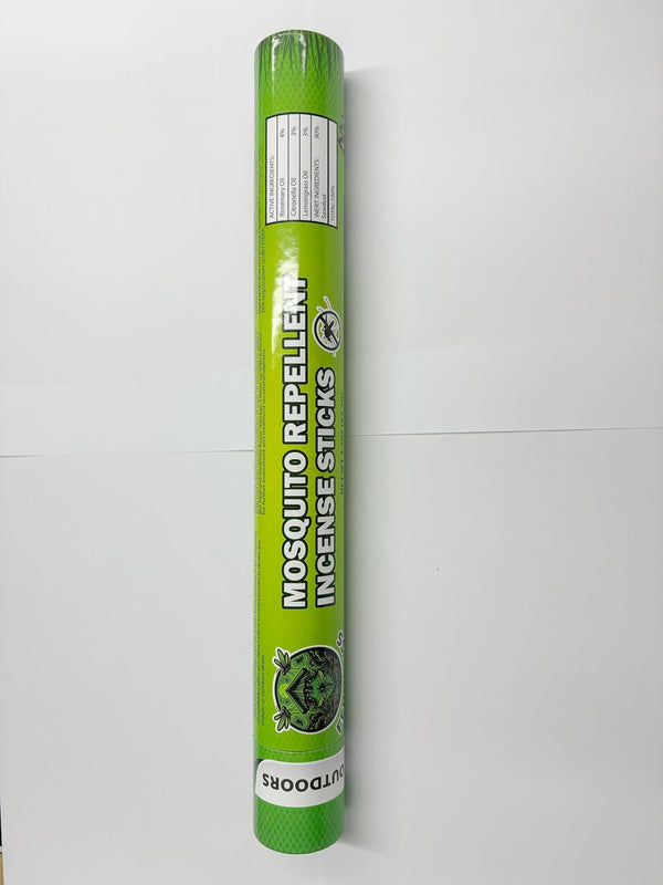 Mosquito Repellent Incense Sticks - 60 Plant-Based Citronella Incense Sticks for Backyard, Travel, Camping, Indoors, and Outdoor Patio