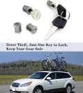 4 Pack Lock Cylinders,for Yakima Car Rack System Components Includes 4 Cylinders Cores, 2 Keys and 1 Control Key,Lockable Accessories for Yakima