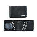 Microfiber Waterproof RFID Slim Bifold Wallet for Men - Minimalist Front Pocket Card Holder Holds up to 10 Cards and Cash, Dark Blue