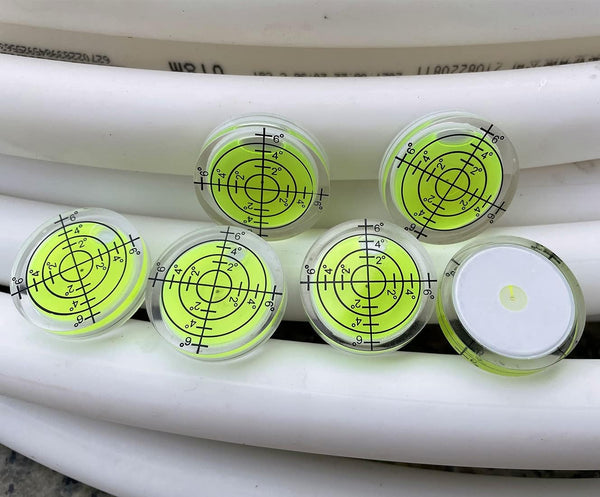 3Pcs Circular Bubble Level Bullseye Degree Marked Surface Round Spirit Levels Measuring Tool for Leveling Phonograph, Camera, Turntable, Tripod,