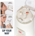 Leakproof Glass 64 Oz Water Bottle with Straw - Pregnancy Water Bottle Tracker, Suitable for Sports, Travel, Gym and Daily Intake