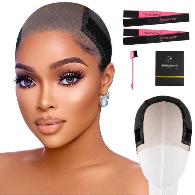 Lace Wig Grip Cap Women: 4X5 Transparent Swiss Lace Front - Non-Slip Wig Gripper