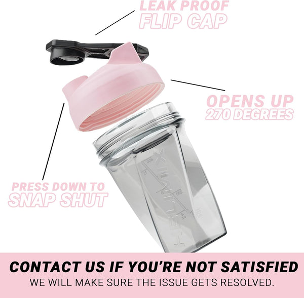HELIMIX 1.5 Vortex Blender Shaker Bottle Holds Upto 20Oz | No Blending Ball or Whisk | USA Made | Portable Pre Workout Whey Protein Drink Shaker