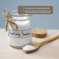 Kidu Baking Soda (5 Lbs) For Cleaning, Aluminum Free Baking Soda Bulk, Sodium Bicarbonate Cat Litter Deodorizer, Pure Baking Soda Odor Absorber