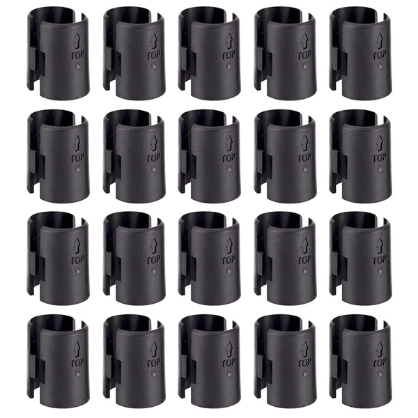 Snnalosses Wire Shelf Clips, Wire Shelving Shelf Lock Clips Replacements for 1" Post Metal Shelving Sleeves System（40 Packs/20 Pairs） 40 Packs（20