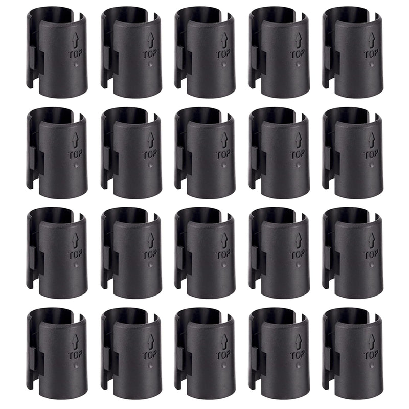 Snnalosses Wire Shelf Clips, Wire Shelving Shelf Lock Clips Replacements for 1" Post Metal Shelving Sleeves System（40 Packs/20 Pairs） 40 Packs（20