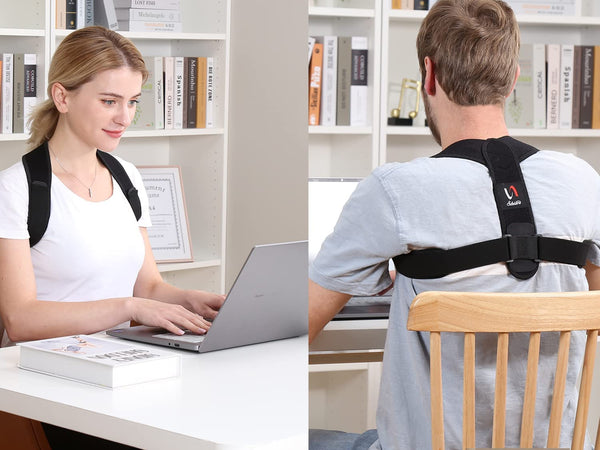 Posture Corrector for Men and Women, Comfortable Upper and Back Brace, Adjustable Back Straightener Support for Back, Shoulder and Neck