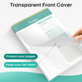 Taja To Do List Notepad, Undated Daily Planner for Work and Goal Setting a-Greenery Sway 1 Pack