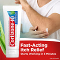 Cortizone-10 Maximum Strength Soothing Aloe Itch Relief Cream, 1% Hydrocortisone, Fast-Acting, Anti-Itch Cream for Bug Bites, Rash, Eczema,