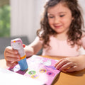 Melissa & Doug Sticker WOW!™ 24-Page Activity Pad and Sticker Stamper, 300 Stickers, Arts and Crafts Fidget Toy Collectible Character – Unicorn -